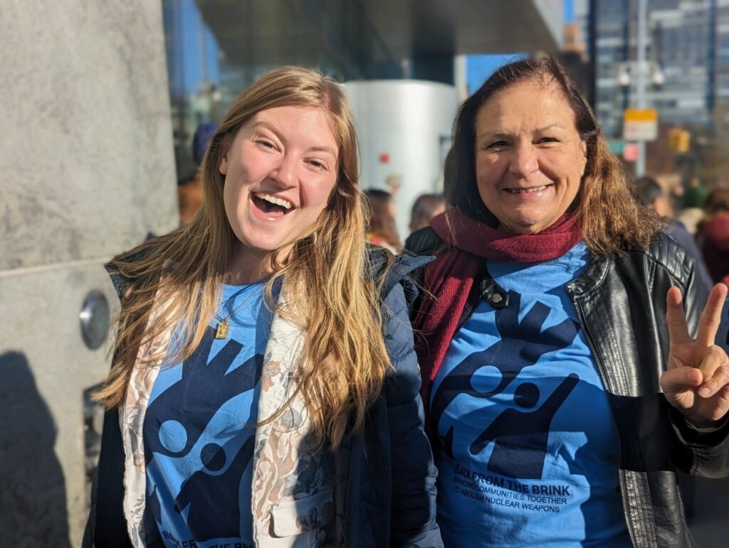 Ann and Kimmy at Back from the Brink march in NYC